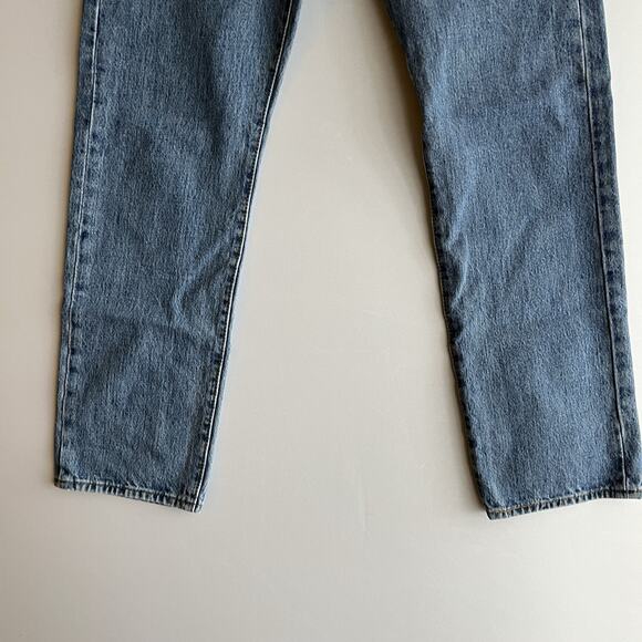 Levis 501 Jeans Mens 30x30 Blue Denim Pants Faded Washout Classic Buttonfly - Picture 3 of 10